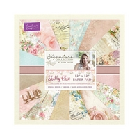 Set cartoane imprimate 12x12in, 48 coli, 180g, Shabby Chic, Crafters Companion